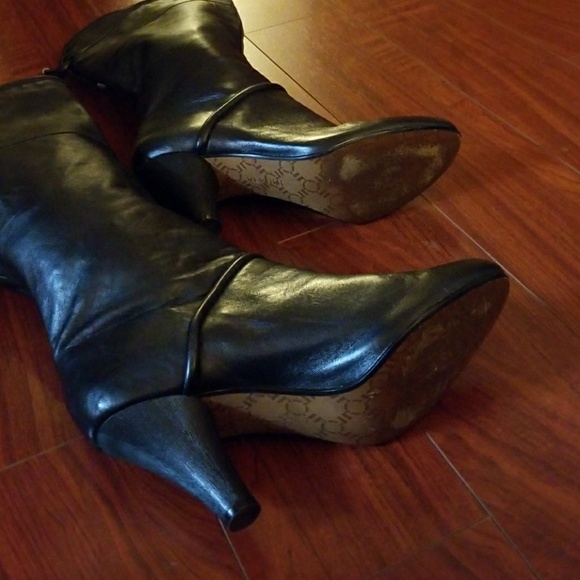 Report soft black leather boota - Picture 5 of 6